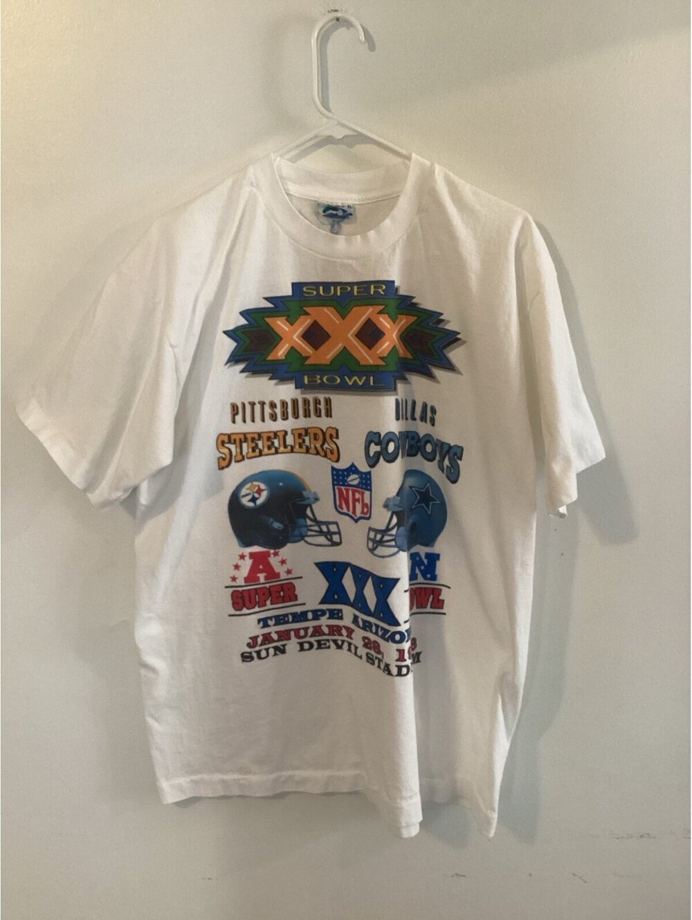 Steelers vs Cowboys Super Bowl 30 Liquid Blue T shirt